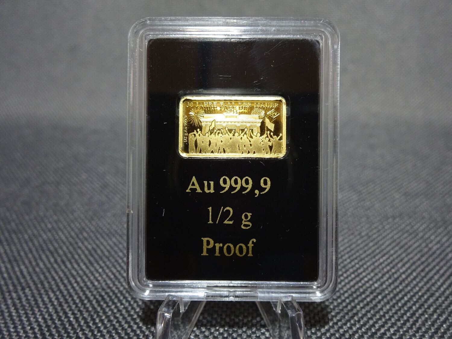 Goldbarren Deutschland 30 Jahre Mauerfall PP Proof 0,5 g