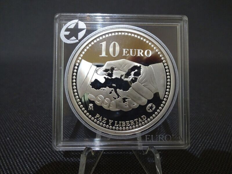 Silbermünze Spanien 2005 10 Euro Frieden in Europa PP Proof
