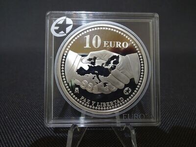 Silbermünze Spanien 2005 10 Euro Frieden in Europa PP Proof