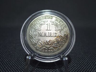 Silbermünze Deutsches Kaiserreich 1875 C 1 Mark Frankfurt