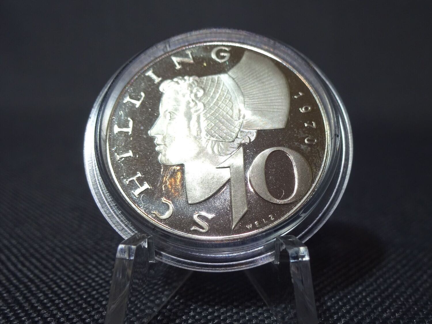 Silbermünze Österreich 1970 10 Schilling PP Proof