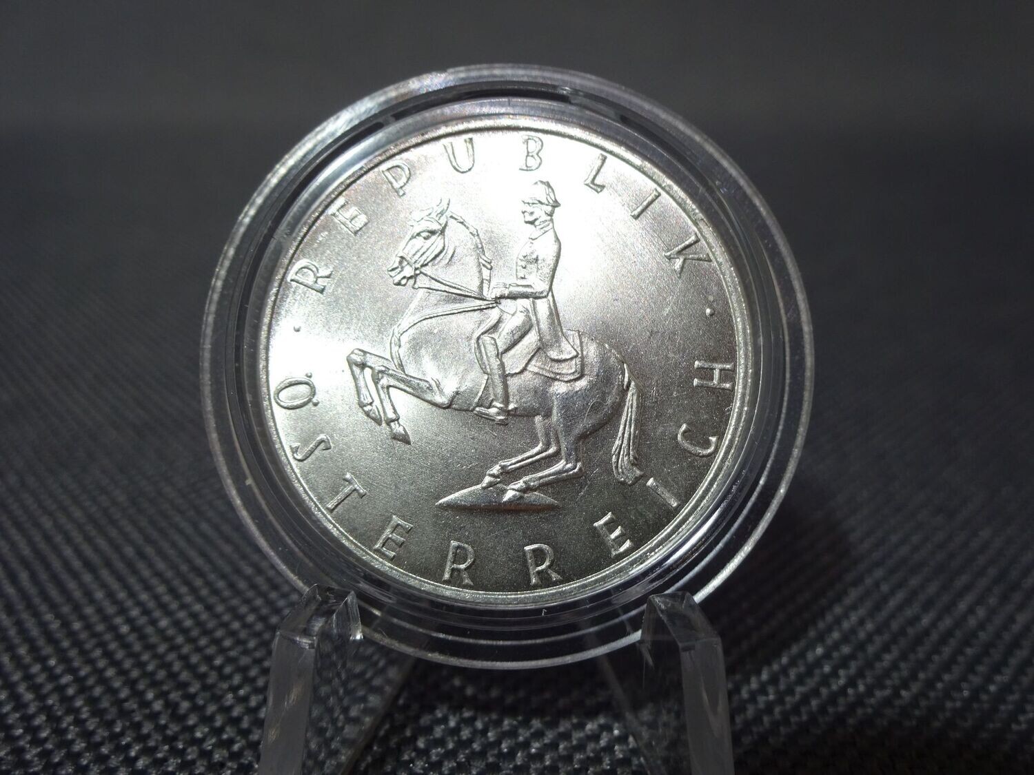 Silbermünze Österreich 1968 5 Schilling Lippizaner Pferd Reiter Silbermünze Österreich 1968 5 Schilling Lippizaner Pferd Reiter