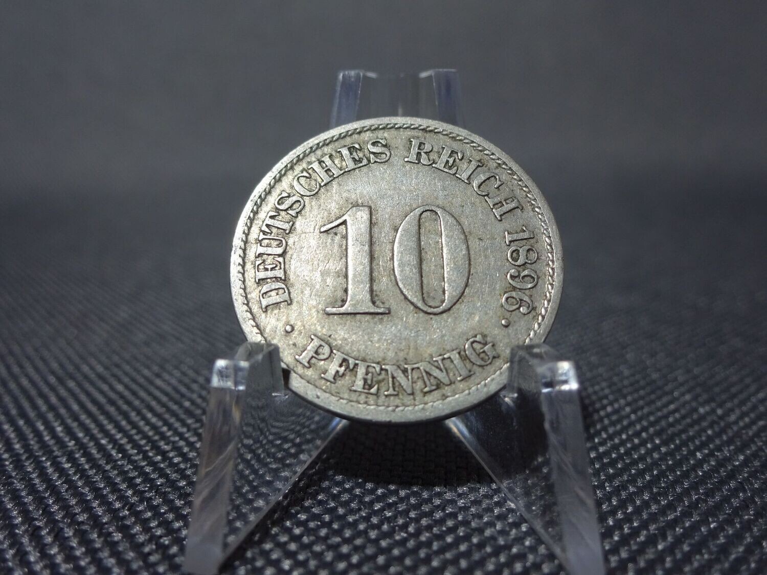 Münze Deutsches Kaiserreich 1896 J 10 Pfennig Hamburg