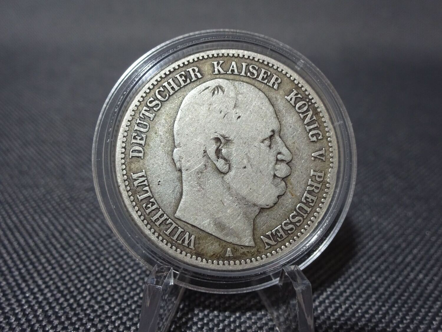 Silbermünze Deutsches Kaiserreich 1876 A 2 Mark Wilhelm I. König Preussen Patina (1.)