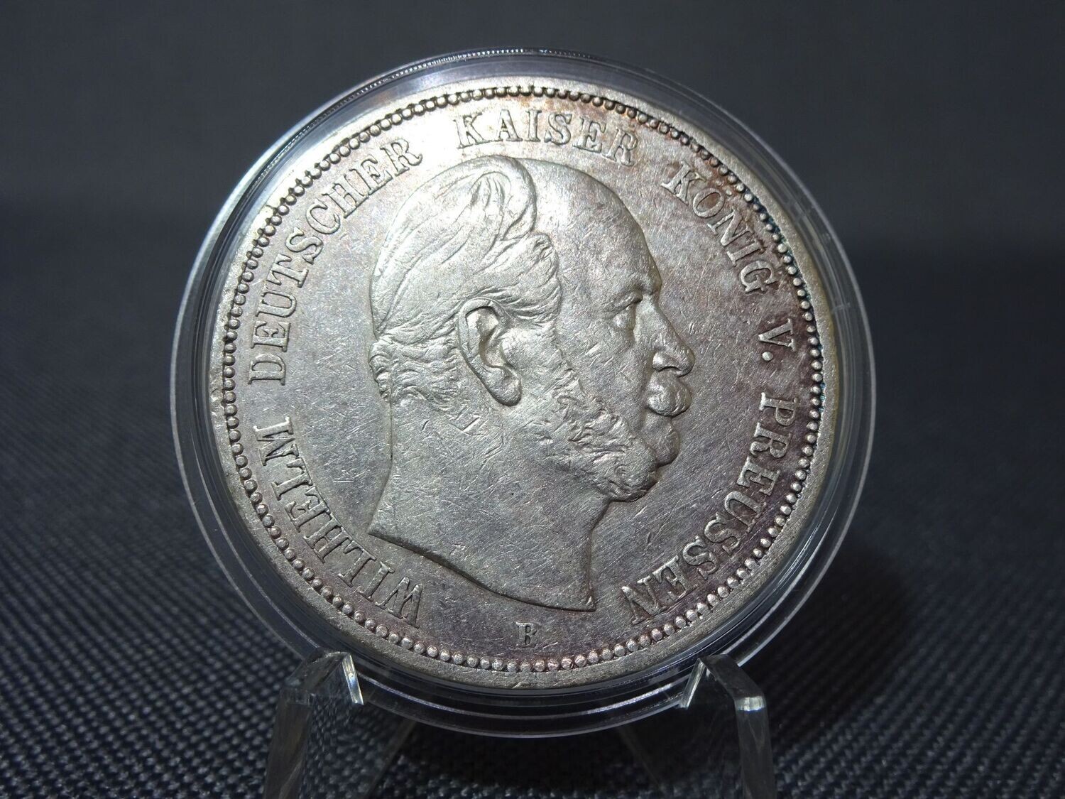 Silbermünze Deutsches Kaiserreich 1876 B 5 Mark Wilhelm I. König Preussen