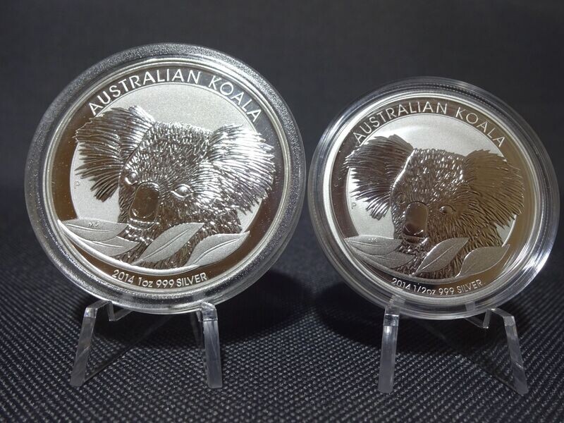 Silbermünzen Set Australien Koala 2014 50 Cents & 1 Dollar 1/2 & 1 Oz Unze Silbermünzen Set Australien Koala 2014 50 Cents & 1 Dollar 1/2 & 1 Oz Unze