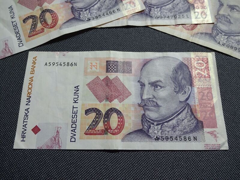 Banknote Kroatien 2001 20 Kuna Geldschein Banknote Kroatien 2001 20 Kuna Geldschein
