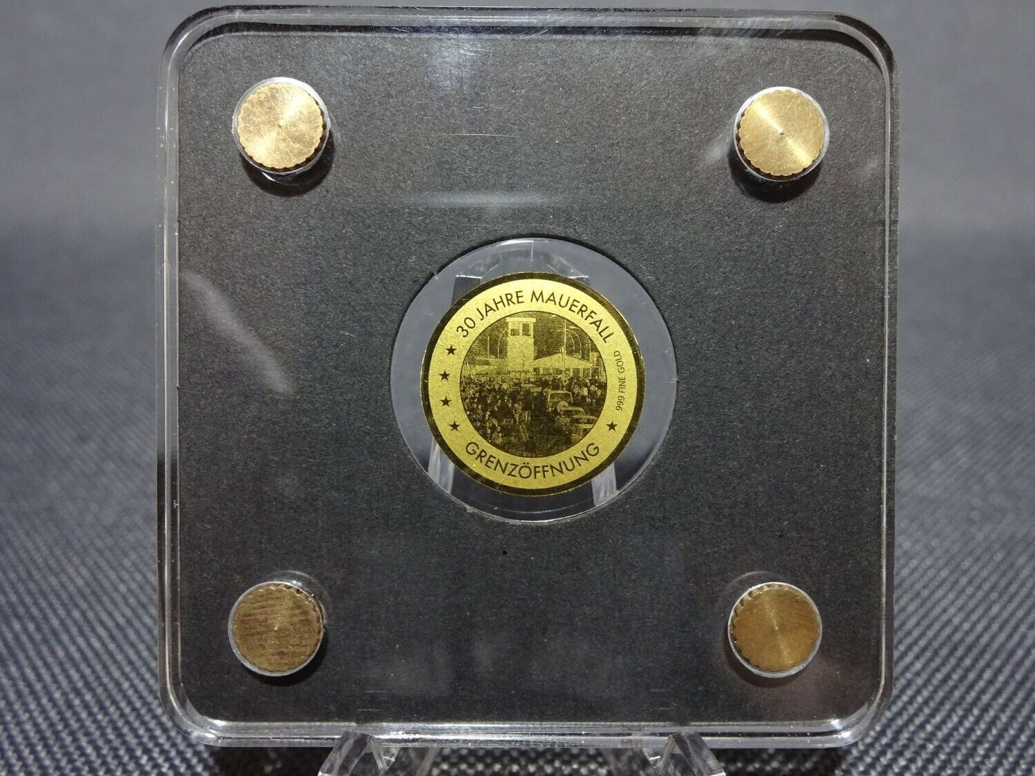 Goldmünze Tschad 2019 3000 Francs Deutschland Grenzöffnung 30 Jahre Mauerfall 1/500 Oz Unze