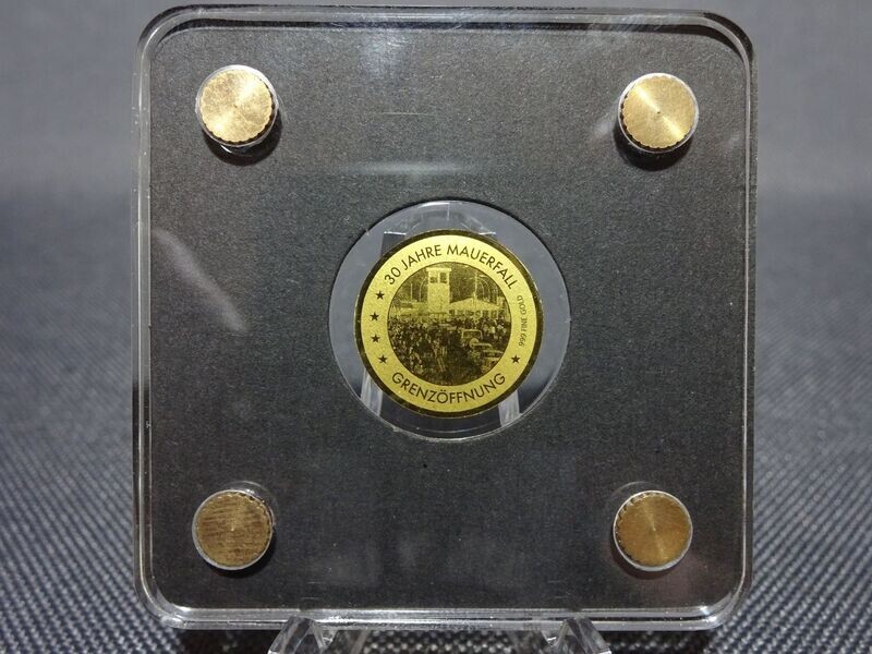 Goldmünze Tschad 2019 3000 Francs Deutschland Grenzöffnung 30 Jahre Mauerfall 1/500 Oz Unze