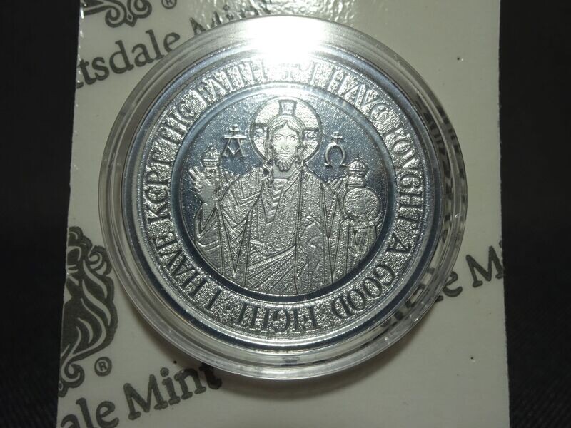Silbermünze Samoa 2021 2 Tala Jesus Faith Good Fight 1 Oz Unze Silbermünze Samoa 2021 2 Tala Jesus Faith Good Fight 1 Oz Unze