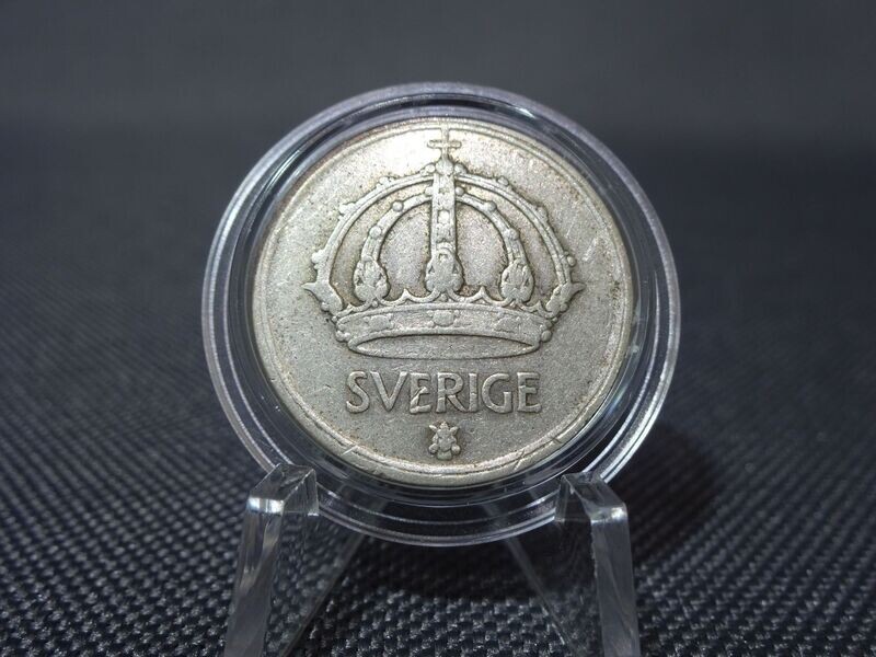 Silbermünze Schweden 1948 50 Öre Sverige Krone Silbermünze Schweden 1948 50 Öre Sverige Krone