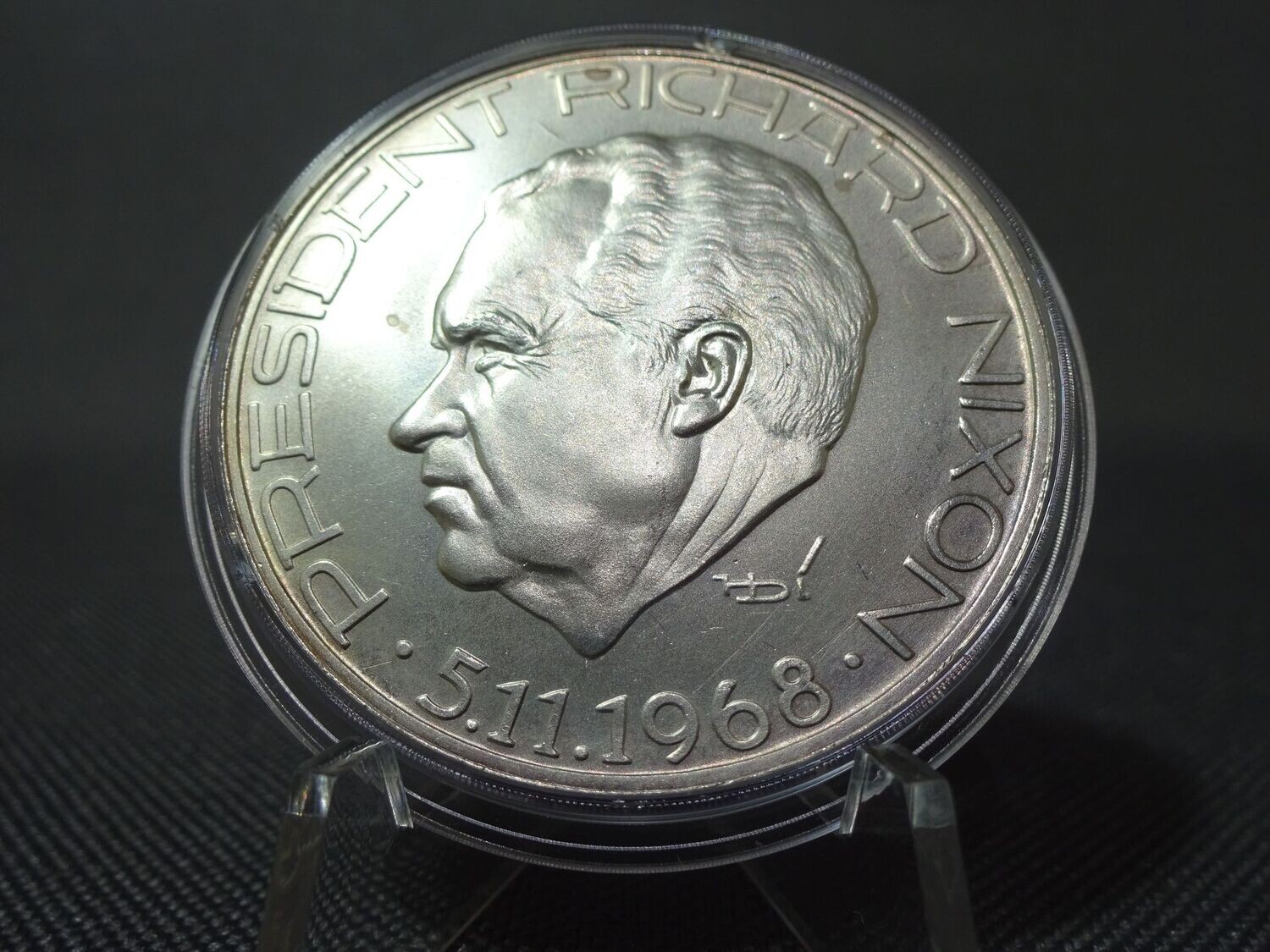Silbermedaille USA 1968 Präsident Richard Nixon Watergate Affäre