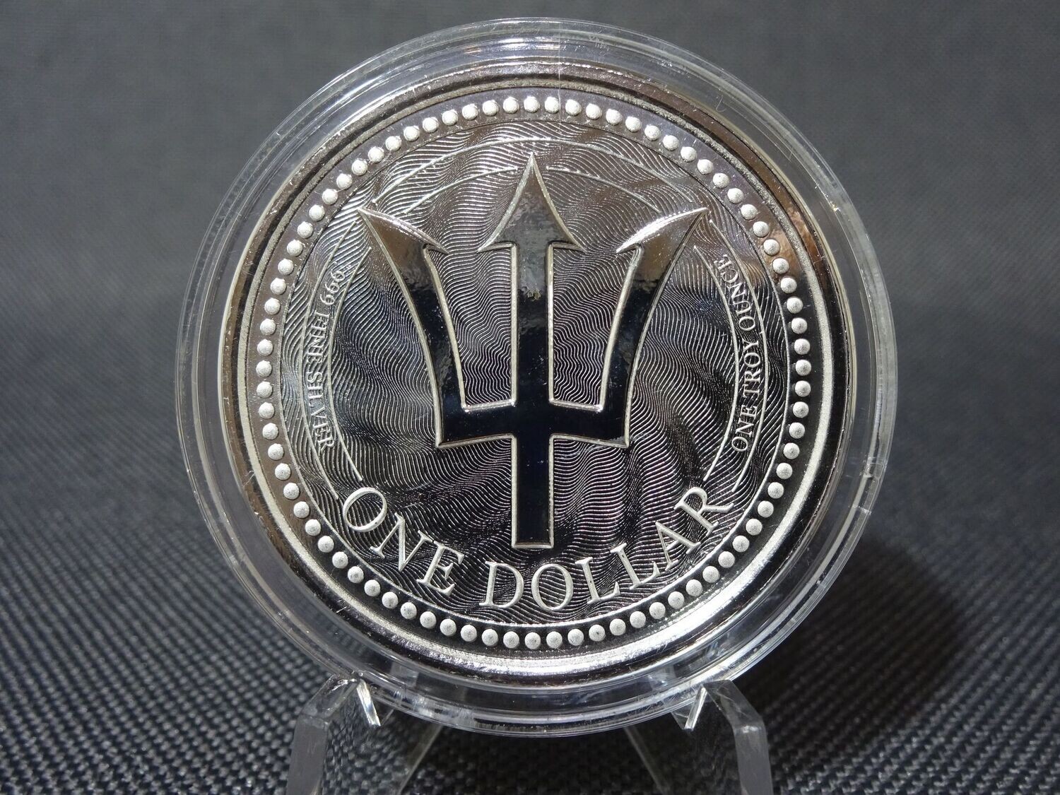 Silbermünze Barbados 2019 1 Dollar Trident Dreizack 1 Oz Unze