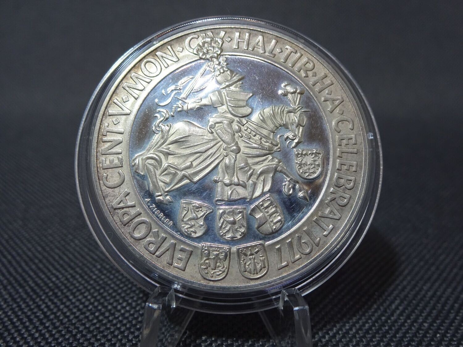 Silbermünze Österreich 1977 100 Schilling 500 Jahre Münzprägestätte Hall Tirol PP Proof