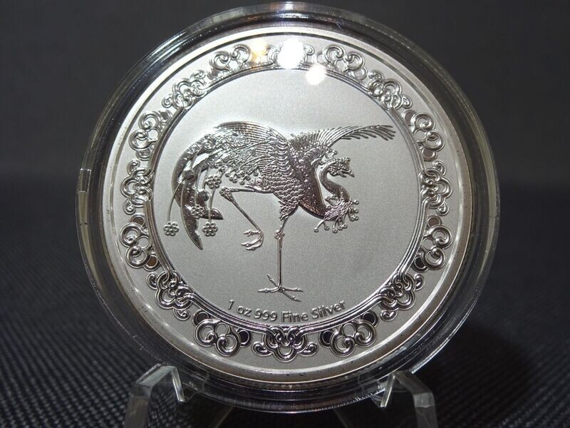 Silbermünze Niue 2020 2 Dollars Celestial Animals Red Phoenix Roter Phönix 1 Oz Unze