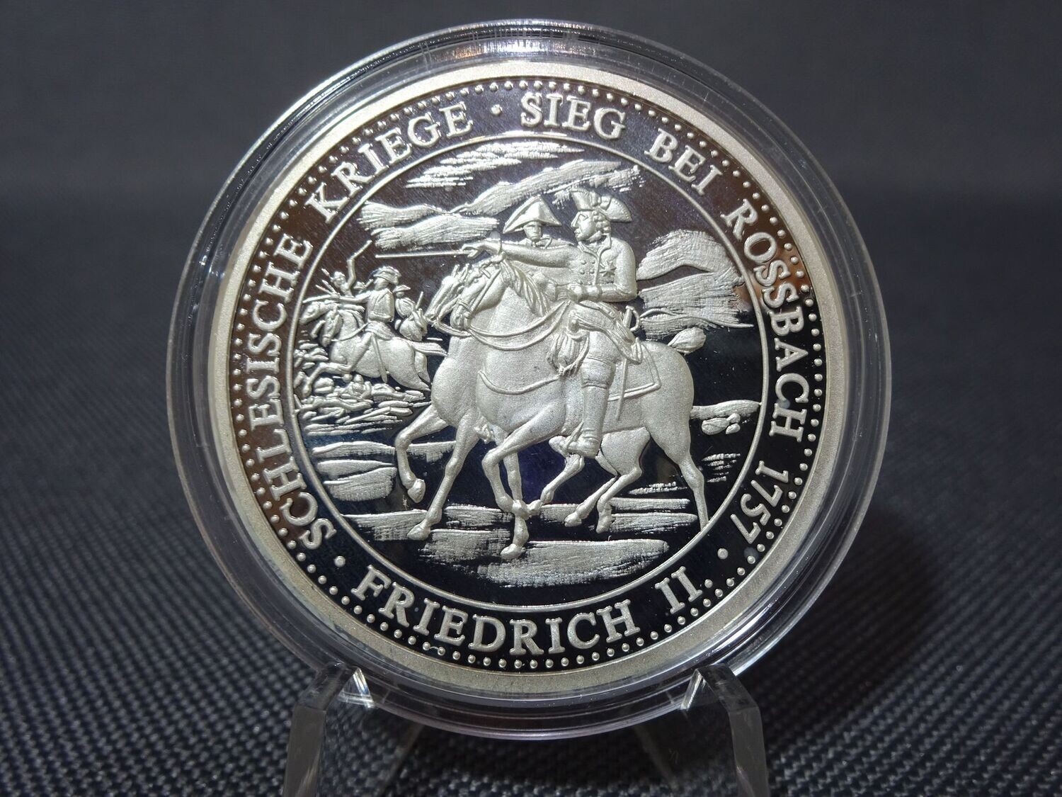 Silbermedaille Deutschland Schlesische Kriege 1757 Friedrich II. Höhepunkte Deutscher Geschichte PP Silbermedaille Deutschland Schlesische Kriege 1757 Friedrich II. Höhepunkte Deutscher Geschichte PP