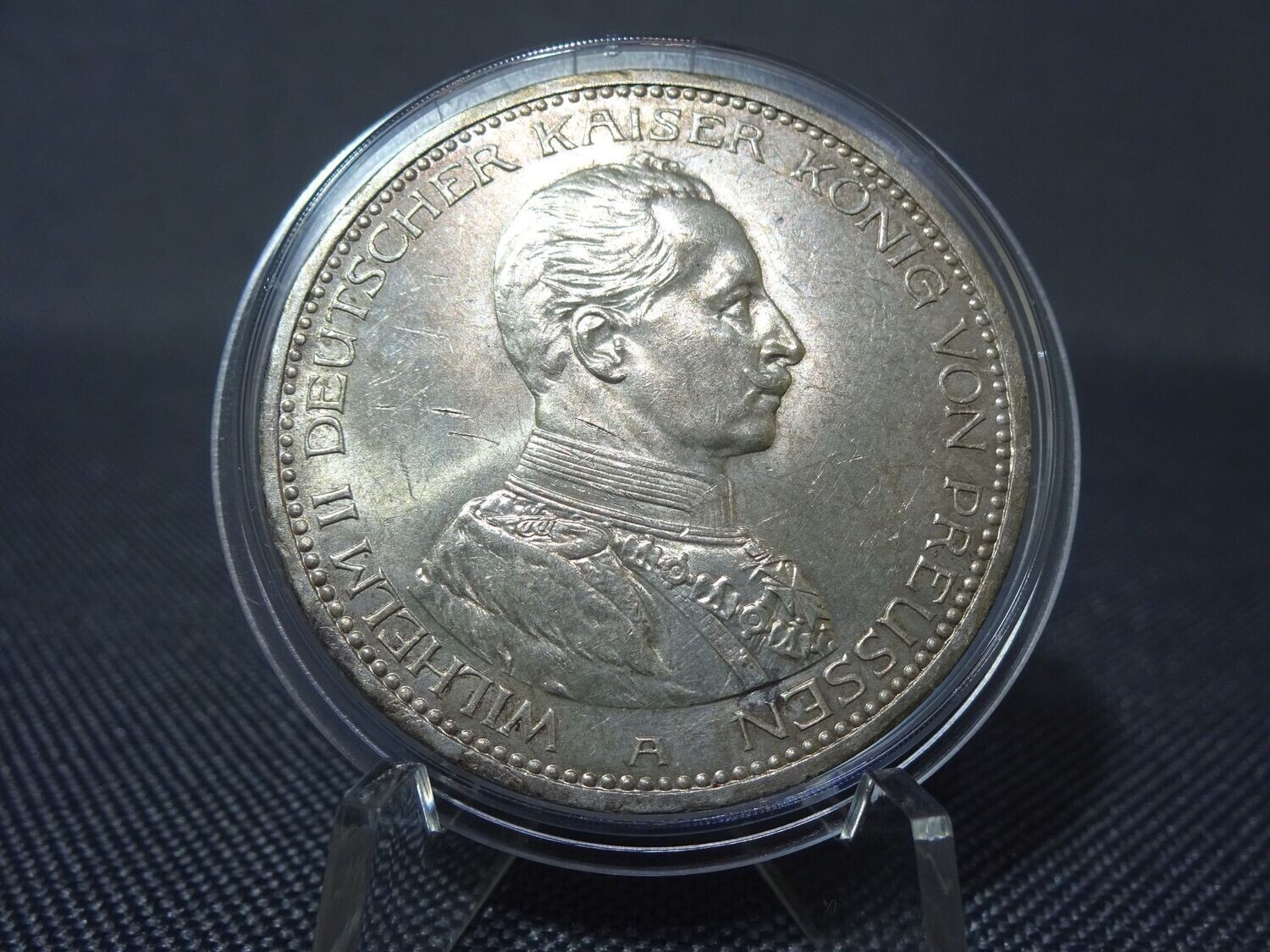 Silbermünze Deutsches Kaiserreich 1913 A 5 Mark Wilhelm II. König Preussen