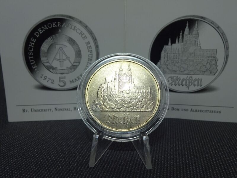 Münze DDR 1972 A 5 Mark Meißen Gedenkmünze Münze DDR 1972 A 5 Mark Meißen Gedenkmünze