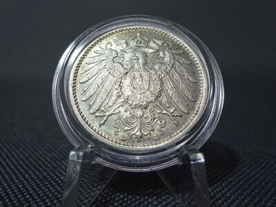 Silbermünze Deutsches Kaiserreich 1909 D 1 Mark München
