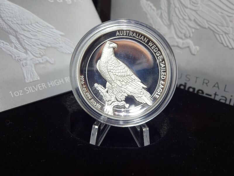 Silbermünze Australien 2016 1 Dollar Wedge-Tailed Eagle Adler High Relief PP Proof 1 Oz Unze Silbermünze Australien 2016 1 Dollar Wedge-Tailed Eagle Adler High Relief PP Proof 1 Oz Unze