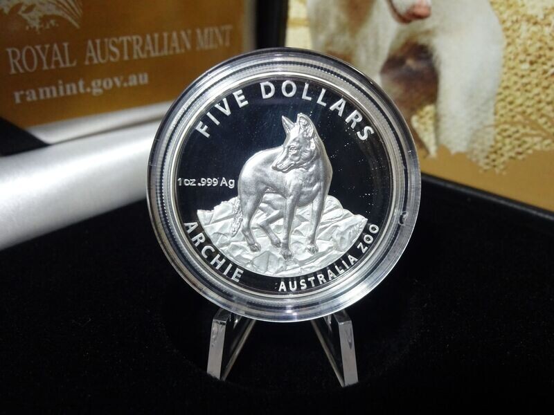 Silbermünze Australien 2017 5 Dollars Archie Zoo Alpine Dingo Hund High Relief PP Proof 1 Oz Unze Silbermünze Australien 2017 5 Dollars Archie Zoo Alpine Dingo Hund High Relief PP Proof 1 Oz Unze