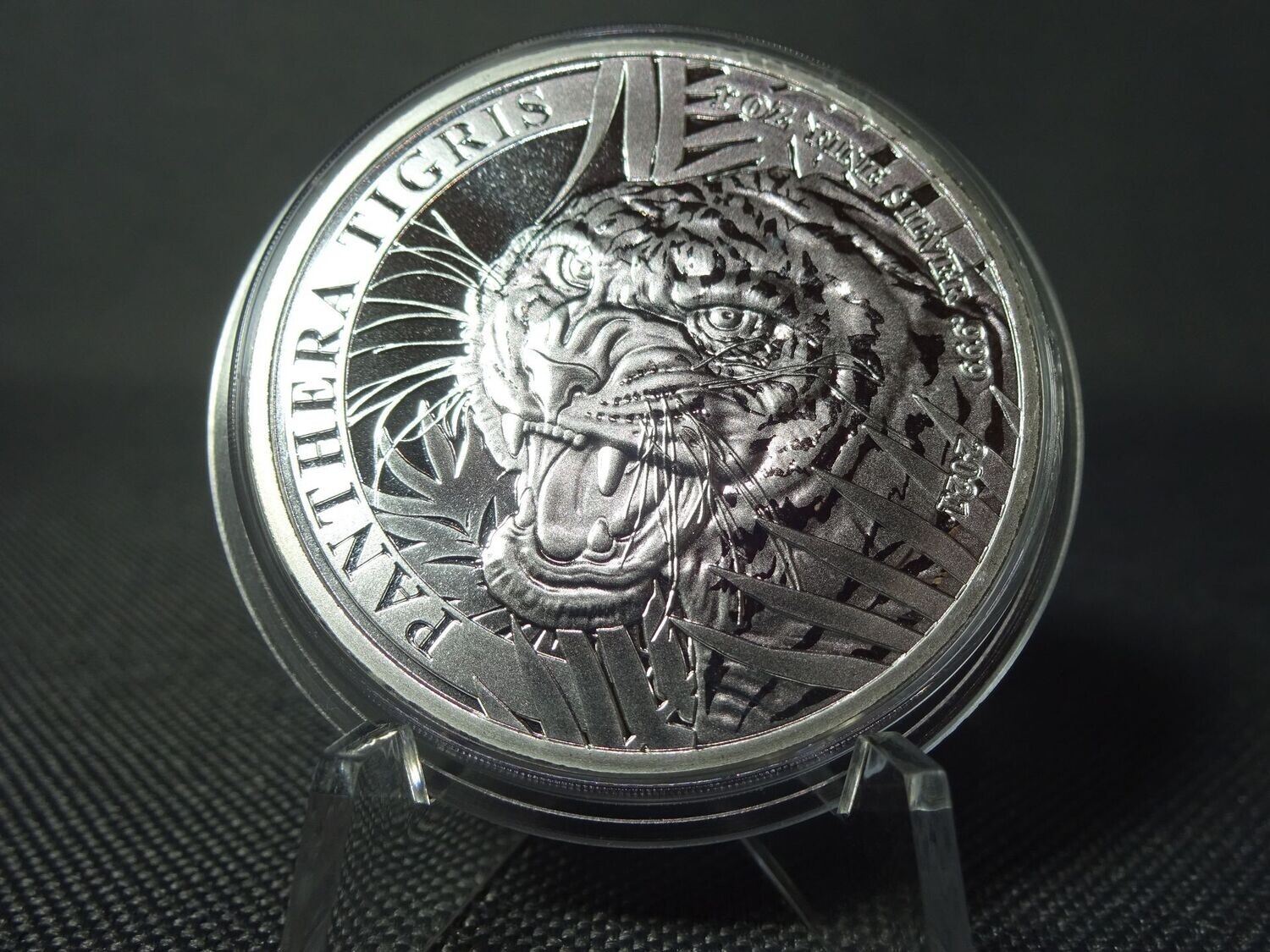 Silbermünze Laos 2021 500 Kip Panthera Tigris Tiger 1 Oz Unze