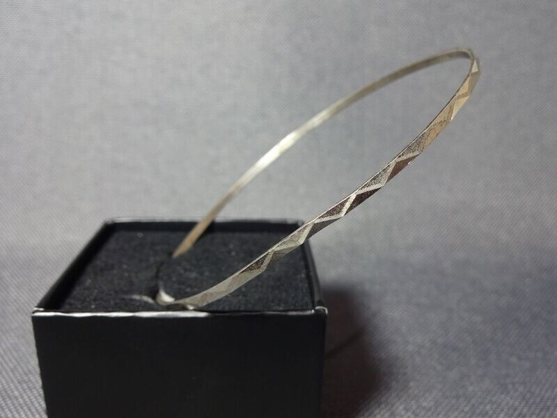 Silber-Armreif Muster Armreifen Armband 835-Silber