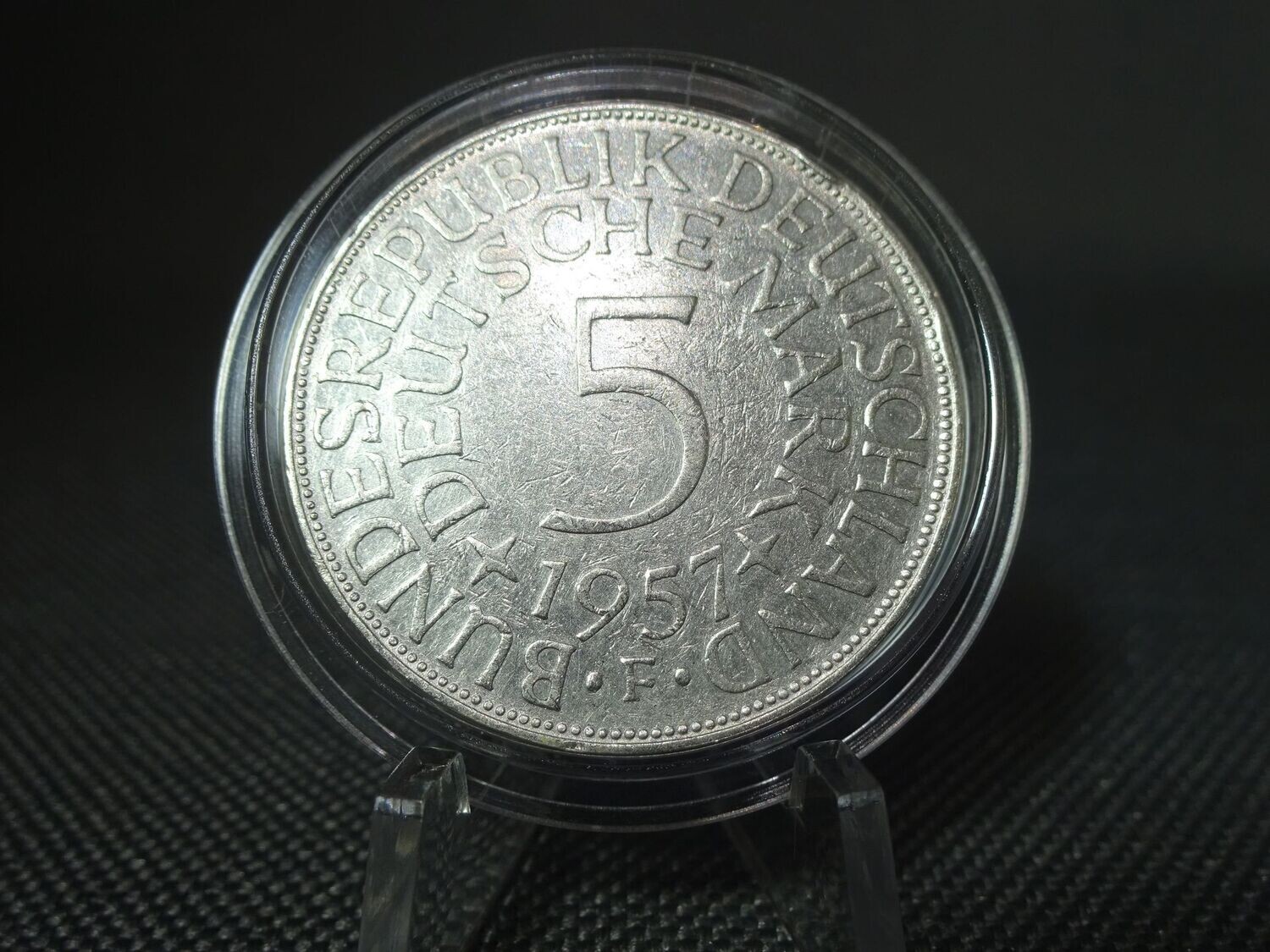 Silbermünze Deutschland 1957 F 5 Mark Silberadler Heiermann Silbermünze Deutschland 1957 F 5 Mark Silberadler Heiermann