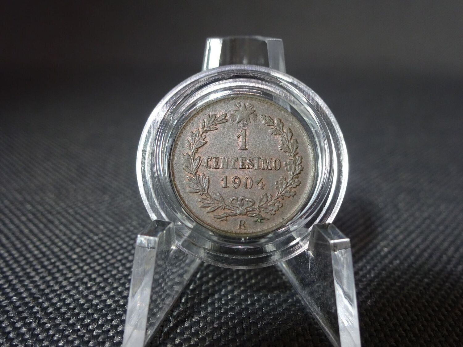 Münze Italien 1904 1 Centesimo Vittorio III.