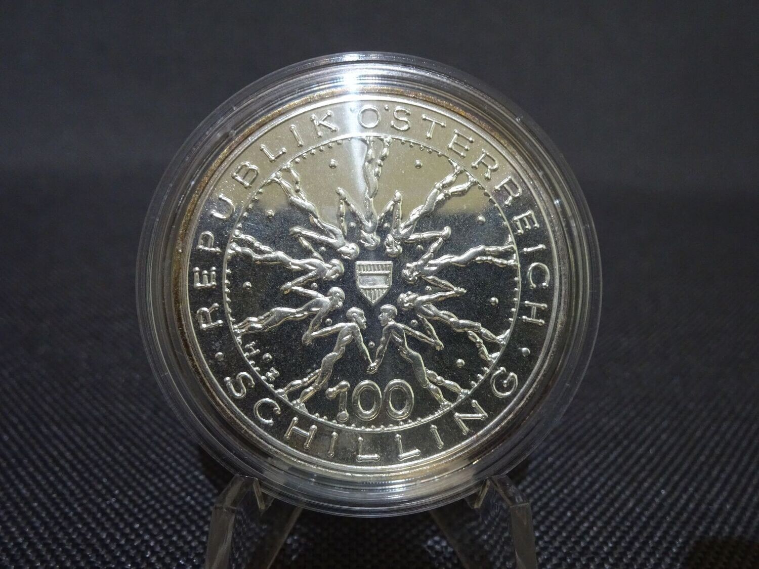 Silbermünze Österreich 1978 100 Schilling 700. Jahrestag Schlacht Dürnkrut PP Proof