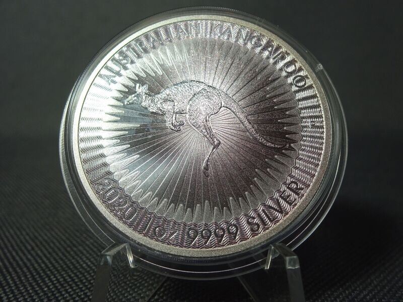 Silbermünze Australien 2020 1 Dollar Känguru 1 Oz Unze Silbermünze Australien 2020 1 Dollar Känguru 1 Oz Unze