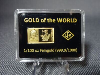 Goldbarren England Britannia Gold Of The World 1/100 Oz Unze