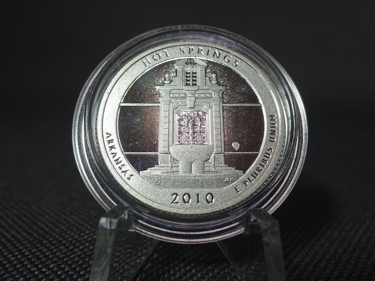 Silbermünze USA 2010 Quarter 1/4 Dollar Arkansas Hot Springs Washington Liberty PP Proof