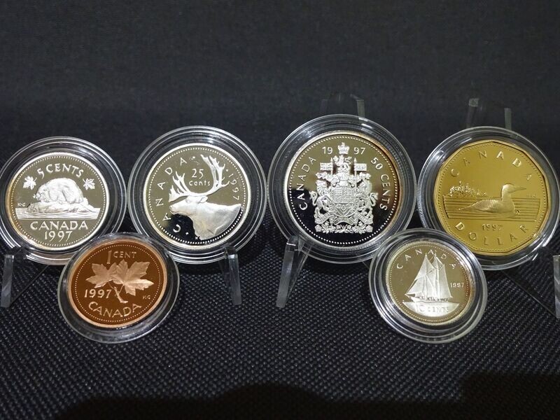 Kursmünzensatz KMS Set Kanada 1997 1 Cent - 1 Dollar PP Proof Kursmünzensatz KMS Set Kanada 1997 1 Cent - 1 Dollar PP Proof