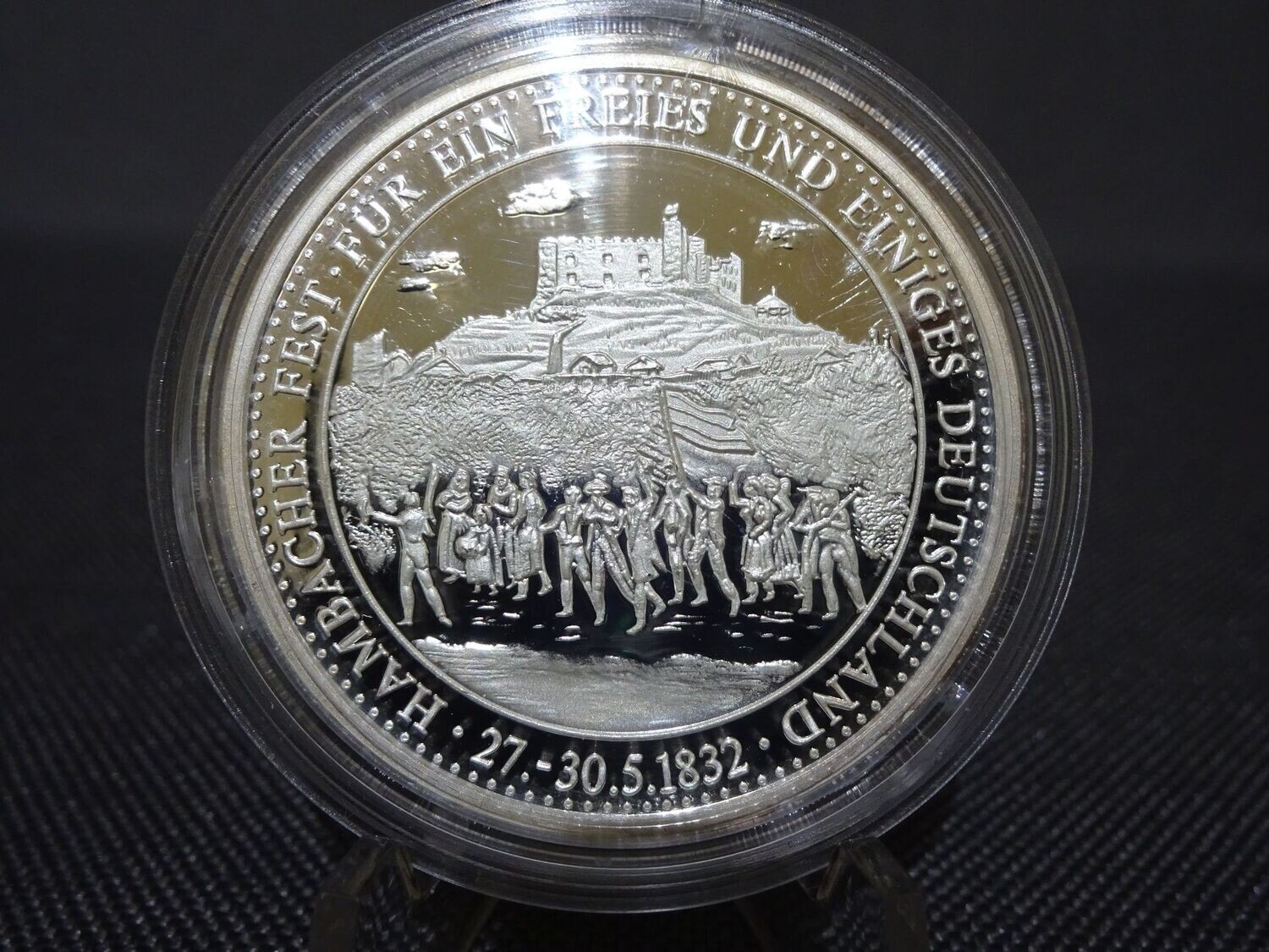 Silbermedaille Deutschland Hambacher Fest 1832 Höhepunkte Deutscher Geschichte PP Silbermedaille Deutschland Hambacher Fest 1832 Höhepunkte Deutscher Geschichte PP