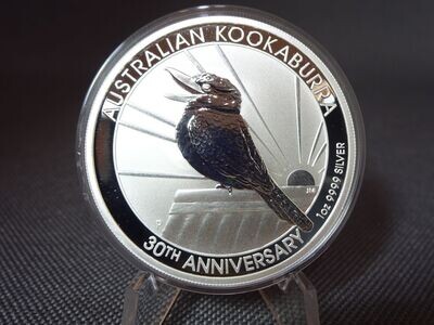 Silbermünze Australien Kookaburra 2020 1 Dollar 30 Jähriges Jubiläum 1 Oz Unze Silbermünze Australien Kookaburra 2020 1 Dollar 30 Jähriges Jubiläum 1 Oz Unze