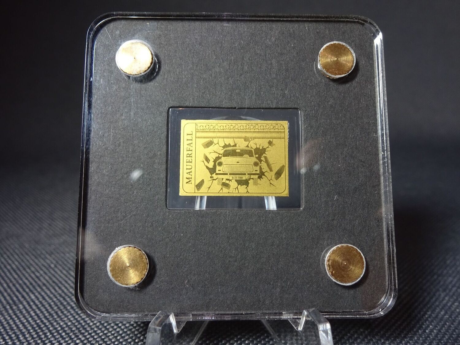 Goldbarren Deutschland Mauerfall Trabant Mauer Durchbruch 1/500 Oz Unze