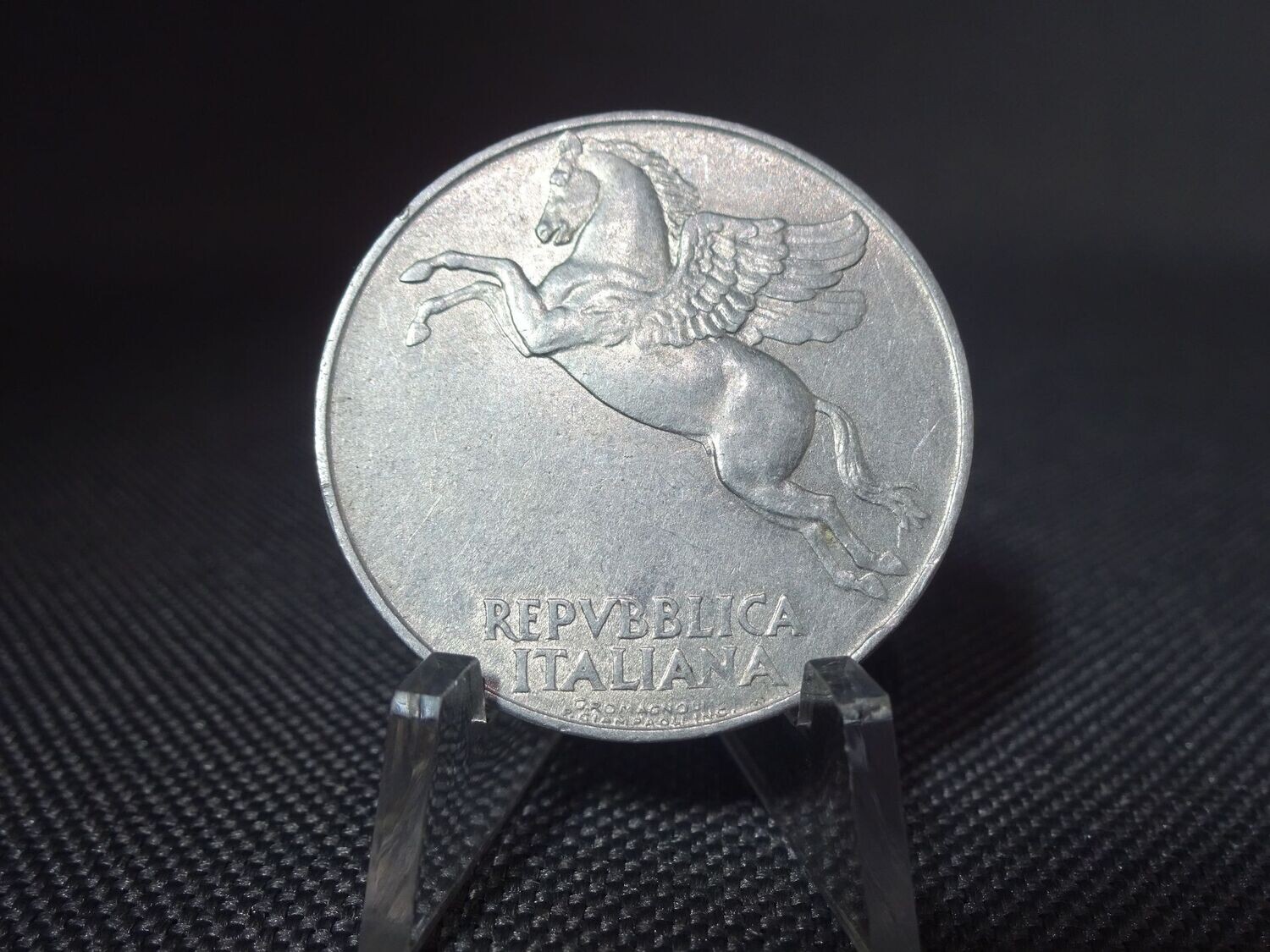Münze Italien 1948 10 Lire Pegasus Pferd