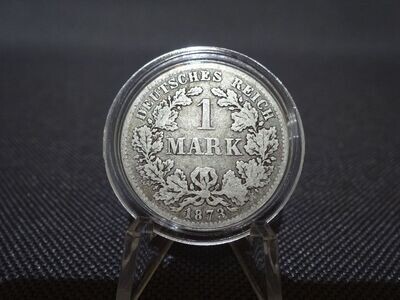 Silbermünze Deutsches Kaiserreich 1873 1 Mark Patina Silbermünze Deutsches Kaiserreich 1873 1 Mark Patina