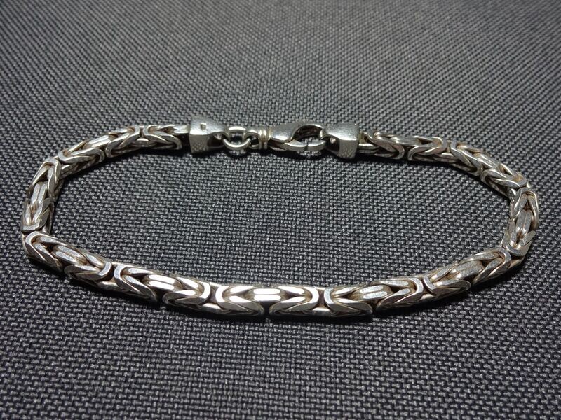 Silberkette Silberarmband Königsarmband Königskette 925-Silber