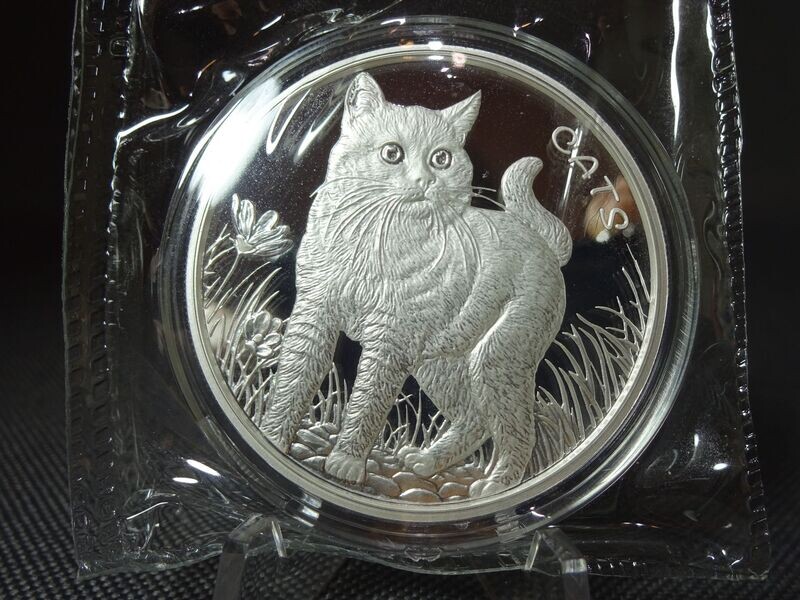 Silbermünze Fidschi Fiji 2021 50 Cents Cats Katzen 1 Oz Unze Silbermünze Fidschi Fiji 2021 50 Cents Cats Katzen 1 Oz Unze