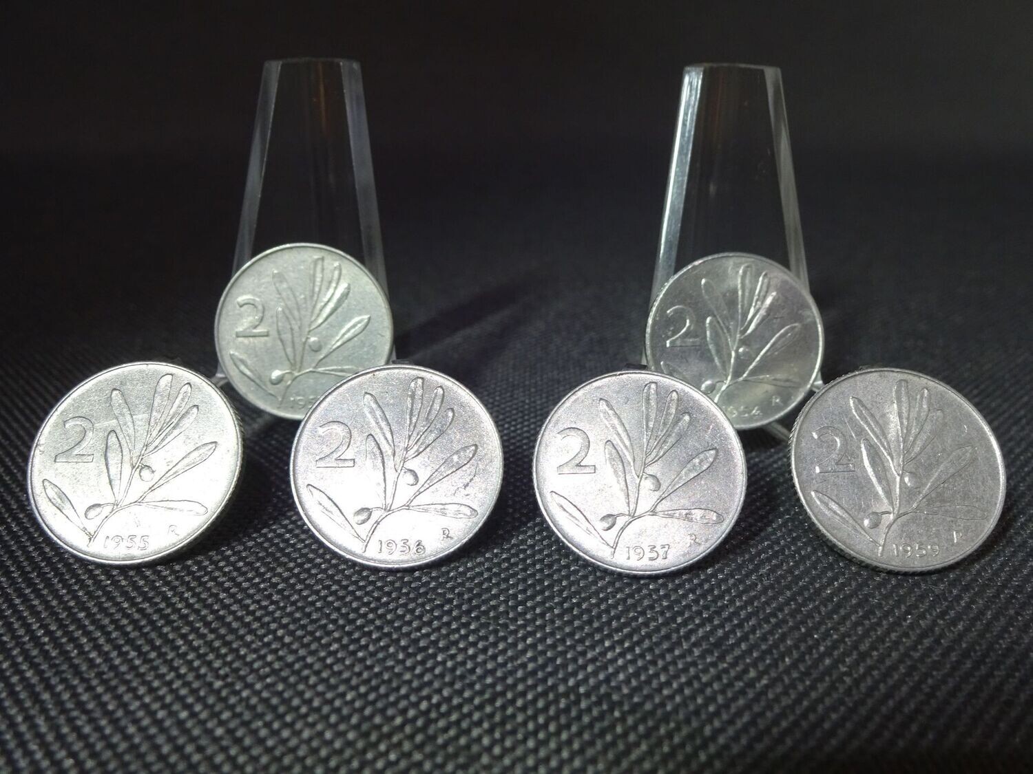 Münzen-Set Italien 1953 - 1959 2 Lire 6x Honigbiene ohne 1958 Münzen-Set Italien 1953 - 1959 2 Lire 6x Honigbiene ohne 1958