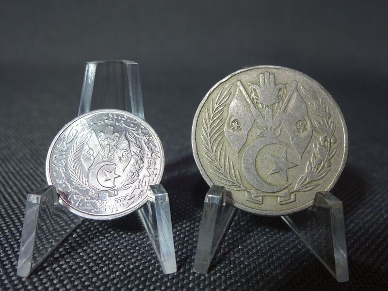 Münzen-Set Algerien 1964 1 Centime & 1 Dinar