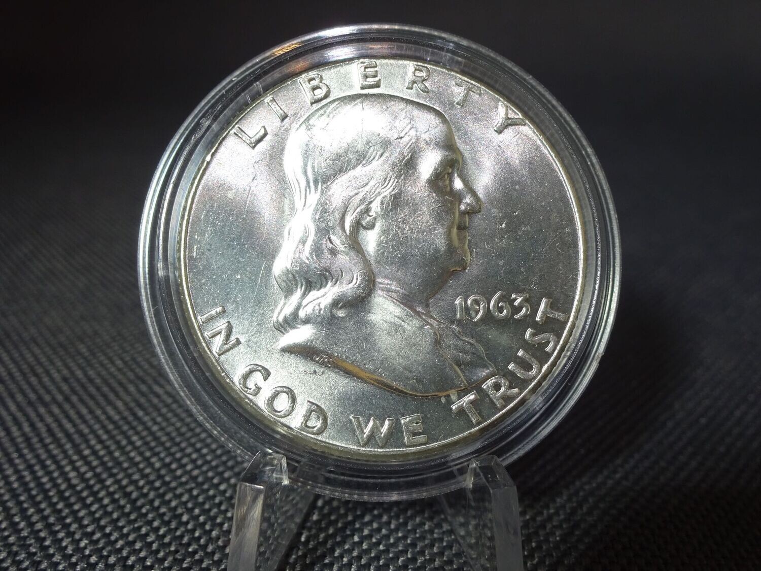 Silbermünze USA 1963 Half 1/2 Dollar Benjamin Franklin Liberty Erhaltung Silbermünze USA 1963 Half 1/2 Dollar Benjamin Franklin Liberty Erhaltung