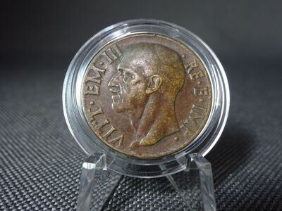 Münze Italien 1936 XIV. 10 Centesimi Vittorio III. Faschistenprägung Patina (2.) Münze Italien 1936 XIV. 10 Centesimi Vittorio III. Faschistenprägung Patina (2.)