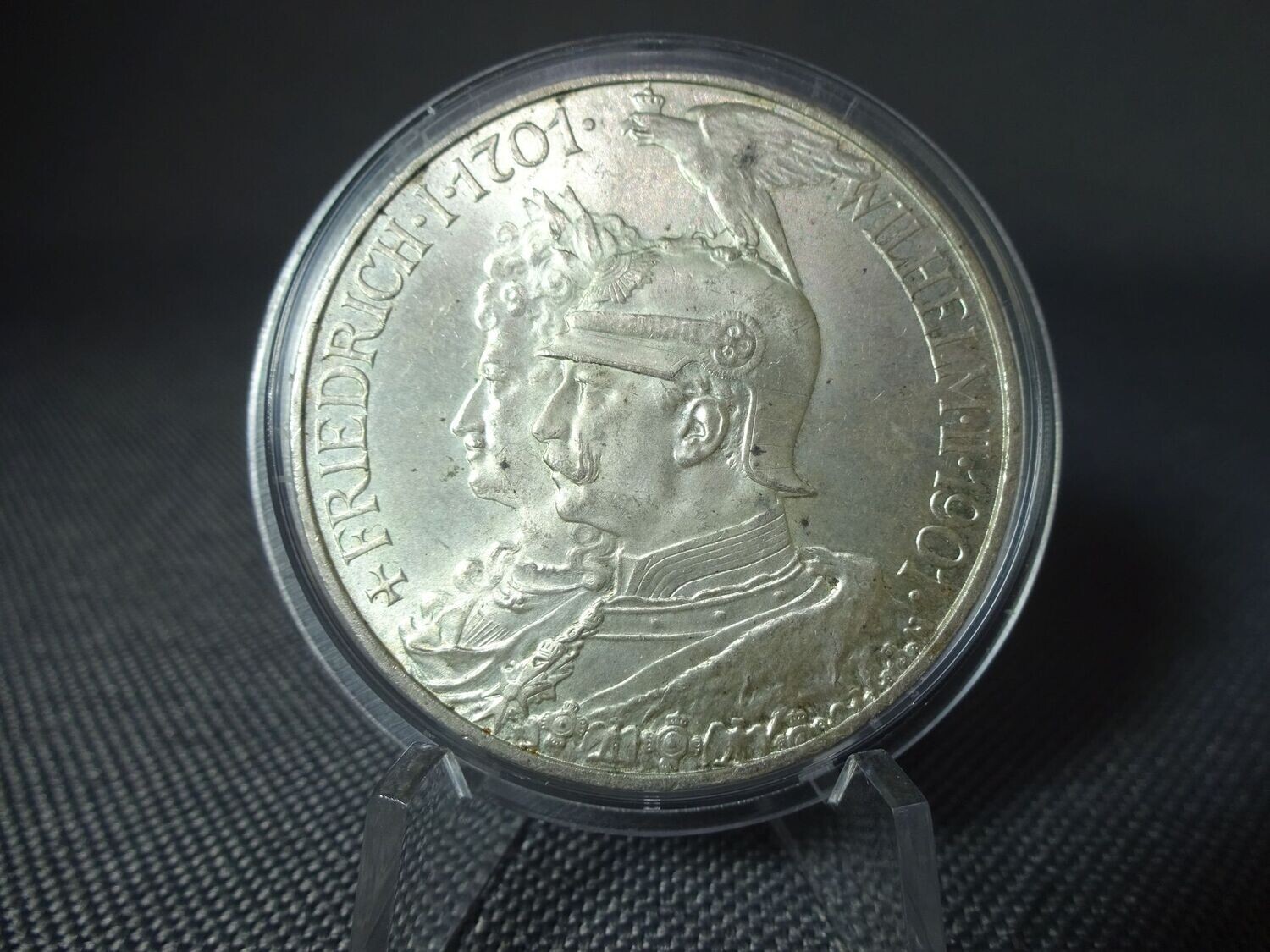 Silbermünze Deutsches Kaiserreich 1901 A 5 Mark König Friedrich I. Wilhelm II. 200 Jahre Preussen Silbermünze Deutsches Kaiserreich 1901 A 5 Mark König Friedrich I. Wilhelm II. 200 Jahre Preussen