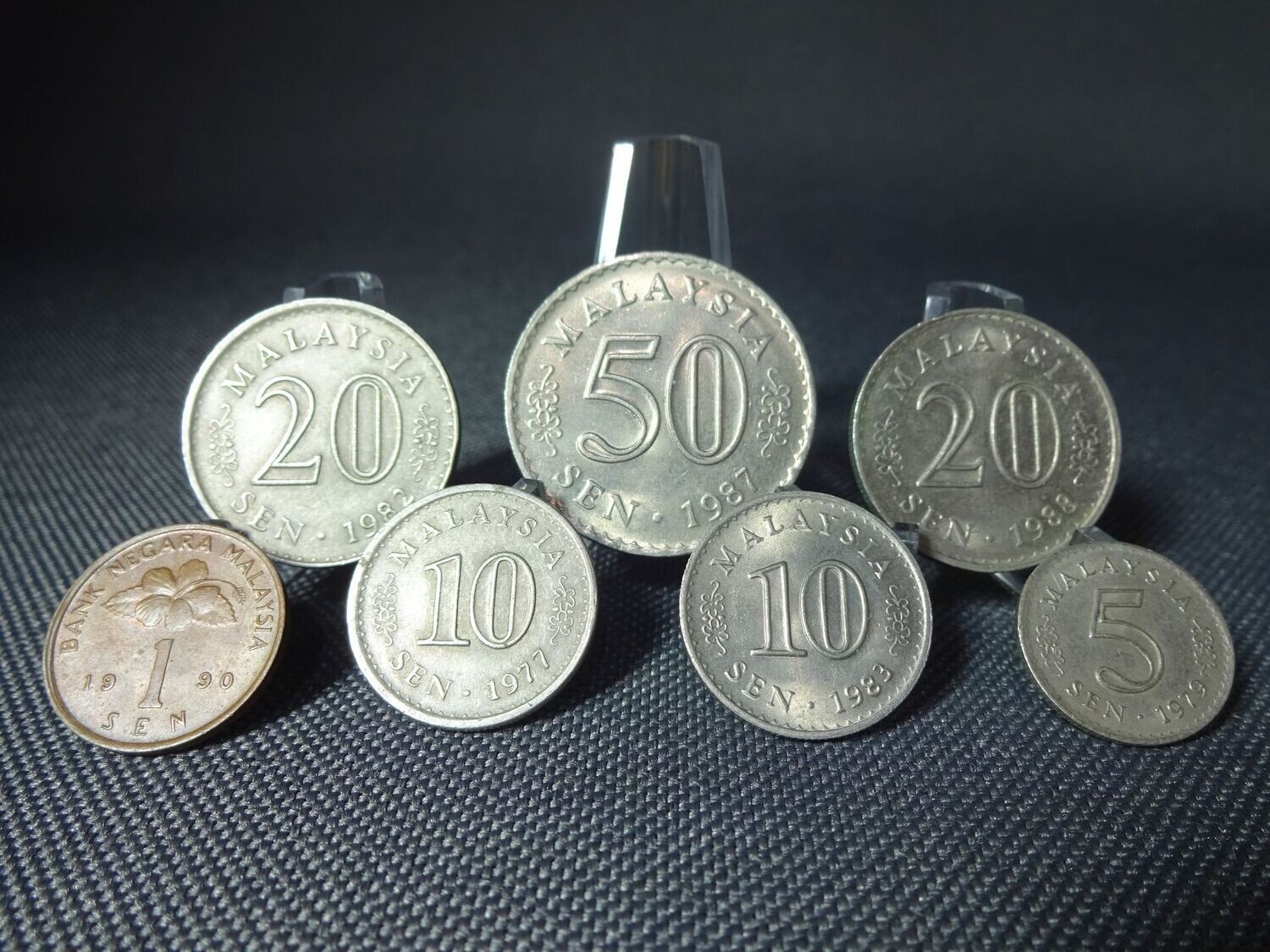 Münzen-Set Malaysia 1977 - 1990 1 - 50 Sen