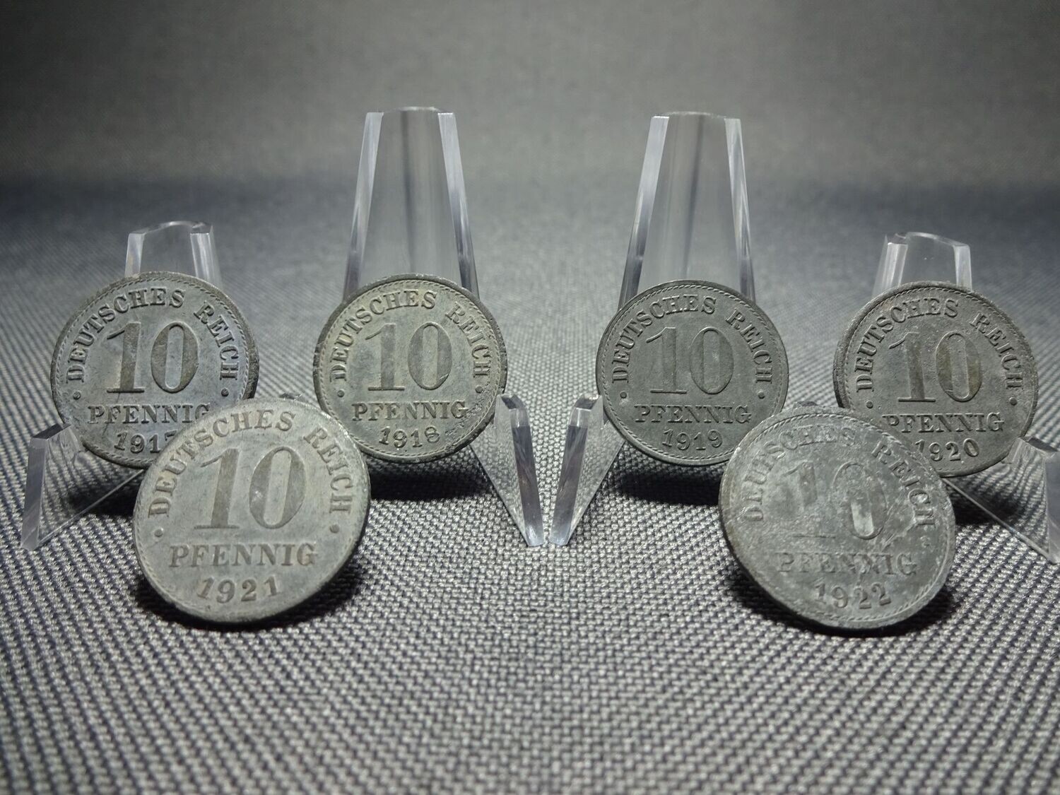 Münzen-Set Deutsches Kaiserreich 1917 - 1922 10 Pfennig