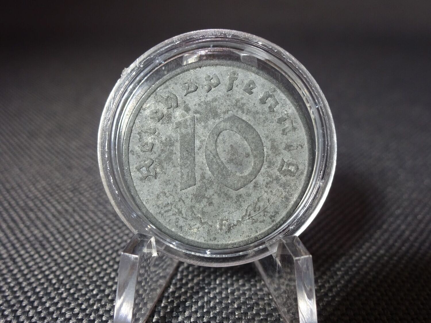 Münze Drittes Reich 1948 F 10 Reichspfennig  Alliierte Besatzung Besetzung Stuttgart