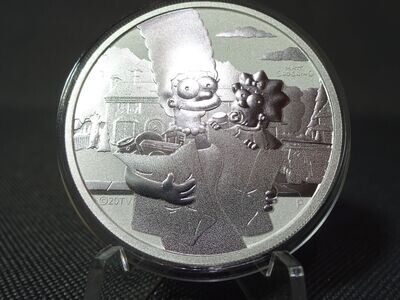 Silbermünze Tuvalu 2021 1 Dollar Marge Maggie Simpson 1 Oz Unze